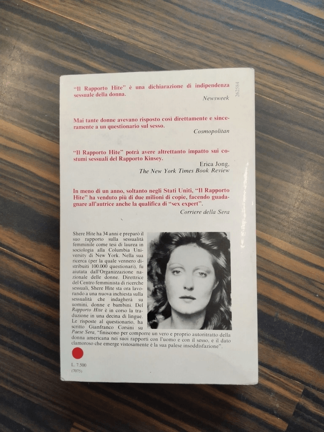 Shere Hite - Il rapporto Hite. Una inchiesta nuova sulla sessualità femminile (Bompiani, 1977 - 1a ed.)