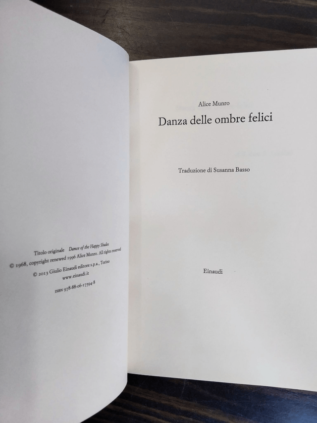Alice Munro - Danza delle ombre felici (Einaudi, 2013)