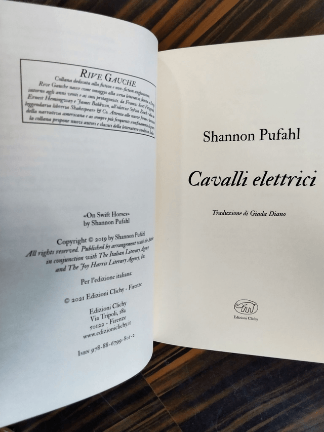 Shannon Pufahl - Cavalli elettrici (Edizioni Clichy, 2021)