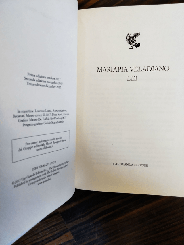 Mariapia Veladiano - Lei (Guanda, 2017)