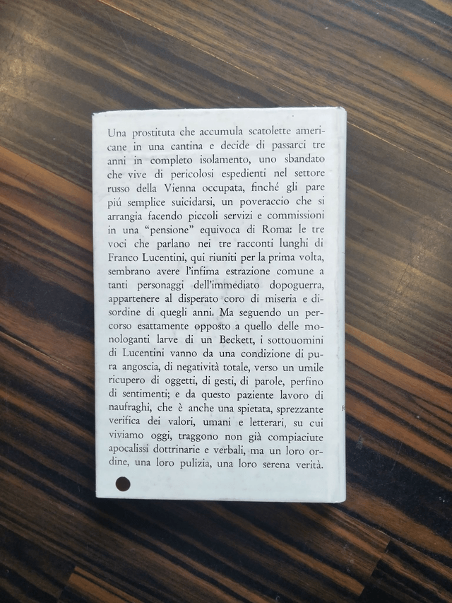Franco Lucentini - Notizie degli scavi (Feltrinelli, 1964)